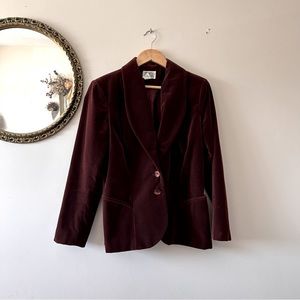 VINTAGE-90s | Velvet Blazer By Frankly Speaking